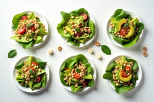 6 Salate mit Avocado