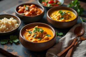 6 Vegane Currys mit Kokos
