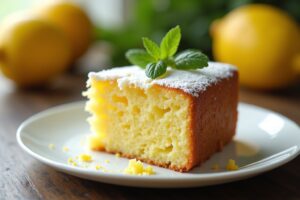 Lockere, saftige Zitronenkuchen