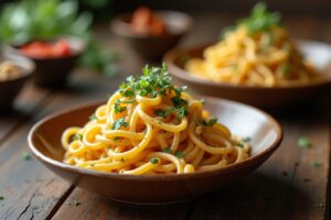 Vegane cremige Pasta-Gerichte